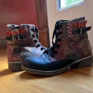 Zip up bootie, multi colored, Socofy